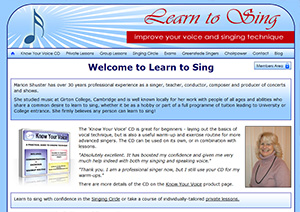 Marion Shuster's Website Learn2Sing.org